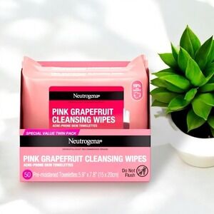 Neutrogena Pink‎ Grapefruit Cleansing Wipes 2 pks 25ct each